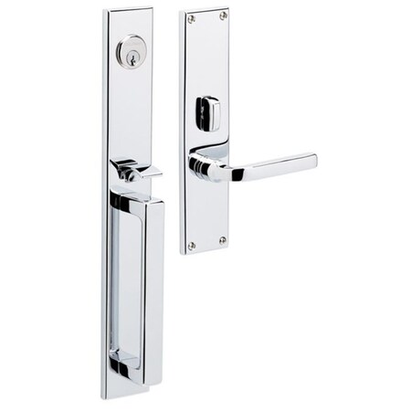 Baldwin Double Cylinder Entry Handlesets Bright Chrome 6976.260.LDBL